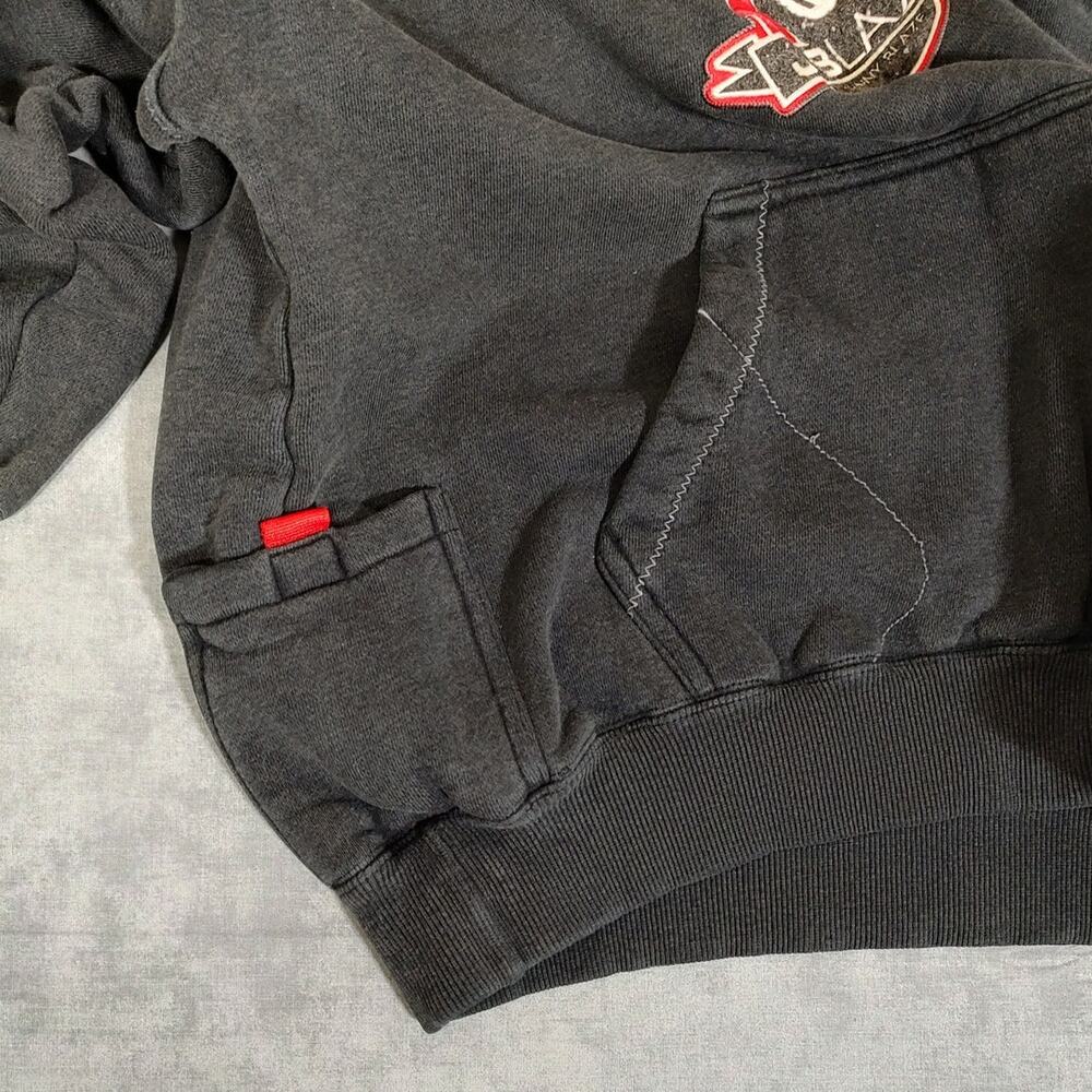 VTG Johnny Blaze 97 heavy embroidered streetwear Y2K oversized hoodie mens XL - Picture 6 of 10